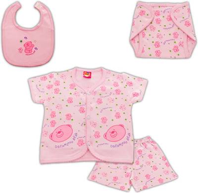 

Amykids Babygrow Set(Pink)
