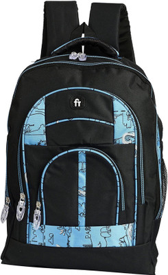 

MultiZone Sturdy College School Bag 21 L Laptop Backpack(Black, Blue)