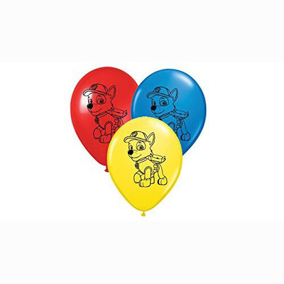 

PARTY PROPZ Printed PAW PATROL BIRTHDAY DECORATION /LATEX BALLOON SET OF 10/ PAW PATROL PARTY SUPPLIES Balloon(Multicolor, Pack of 10)