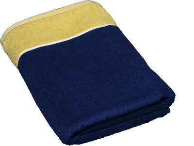 

Avira Home Cotton 570 GSM Bath Towel(Multicolor), Blue & yellow