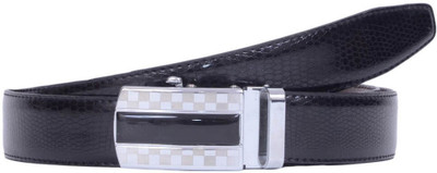

Snoby Men Formal Black Genuine Leather Reversible Belt