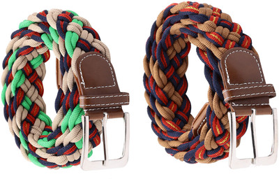 

Random Men & Women Casual Multicolor Fabric Belt