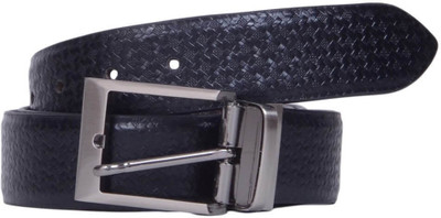 

Snoby Men Formal Black Genuine Leather Reversible Belt