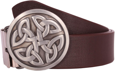 

Sri Men Casual Brown Genuine Leather Belt