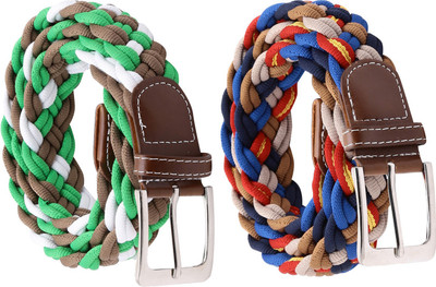 

Random Men & Women Casual Multicolor Fabric Belt