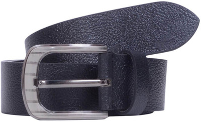 

Snoby Men Formal Black Genuine Leather Belt