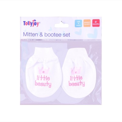 

Tollyjoy Booties(Toe to Heel Length - 6 cm White)