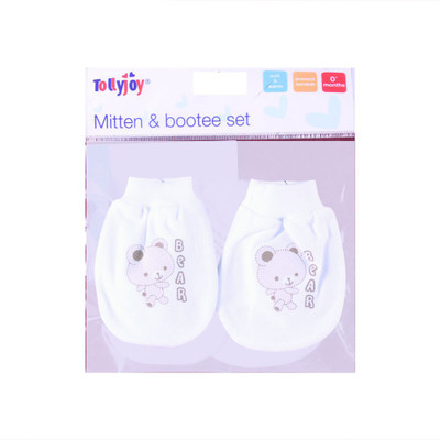 

Tollyjoy Booties(Toe to Heel Length - 6 cm White)