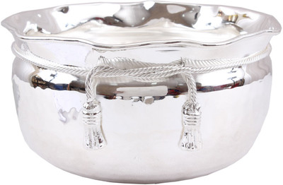 

IndianArtVilla Silver Plated Big M Design Bowl Silver Plated Bowl Set(Silver, Pack of 1)