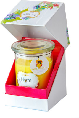 

Ekam Mangopapaya Candle(Yellow, Pack of 1)