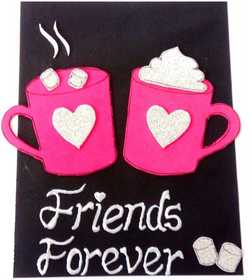 

RMantra Handmade Friends Forever Greeting Card(Black, Pack of 1)
