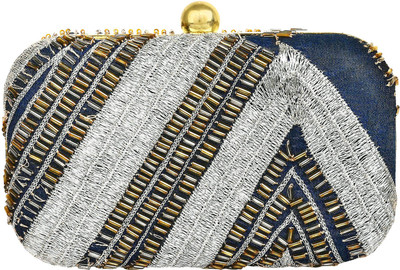 

Patootie Casual Blue Clutch