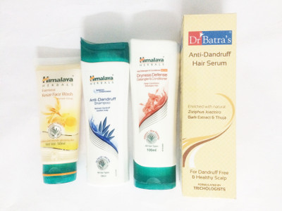 

Himalaya kesar face wash, anti dandruff shampoo, conditioner, dandruff hair serum(Set of)