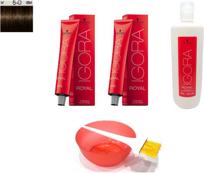 

Schwarzkopf Igora Royal Permanent Creme No. 5-0 Hair Color(Set of 6)