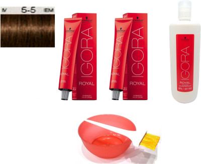

Schwarzkopf Igora Royal Permanent Creme No. 5-5 Hair Color(Set of 6)