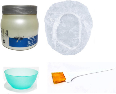 

L'Oreal Paris Set of 4 (x-tenso Care Straight Hair Mask+Shower Cap+Mixing Bowl+Applicator Brush) 490g(Set of 4)