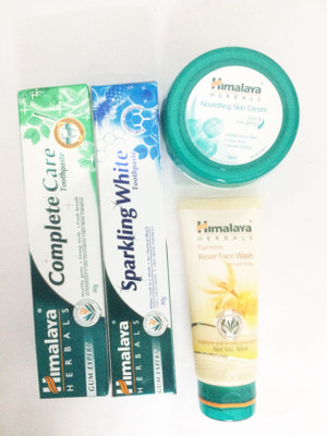 

Himalaya complete care paste, sparkling white paste, nourishing skin cream, kesar face wash(Set of)