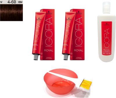 

Schwarzkopf Igora Royal Permanent Creme No. 4-68 Hair Color(Set of 6)