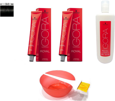 

Schwarzkopf Igora Royal Permanent Creme No. 3-0 Hair Color(Set of 6)