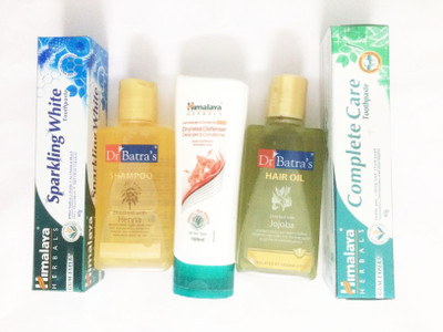 

Himalaya complete care paste, shampoo, conditioner, oil, sparkling white(Set of)