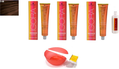 

Schwarzkopf Igora Vibrance Tone On Tone Coloration Tube No. 5-68 Hair Color(Set of 6)