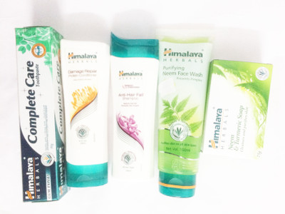 

Himalaya complete care paste, anti hair fall shampoo, damage repair conditioner, neem face wash, soap(Set of)