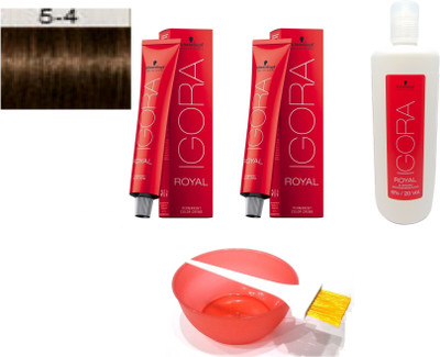 

Schwarzkopf Igora Royal Permanent Creme No. 5-4 Hair Color(Set of 6)