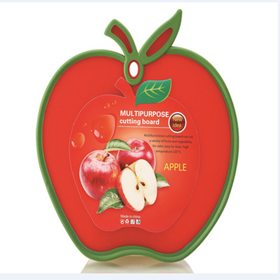 

Dragon Apple Shape Fruits & Vegetable Plastic Cutting Board(Red Pack of 1)