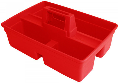 

Eware 3 Compartments ABS caddy bucket(Red)