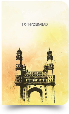 

inkFlap Pocket-size Journal(FlapBook Mini Premium Notebook - I Love Hyderabad, Yellow)