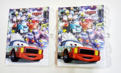 

GUBBAREY Book-size Gift Set(Disney cars, White, Multicolor, Pack of 2), Multicolor;white
