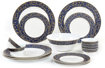 Laopala Sovrana Pack of 19 Dinner Set(Opalware)