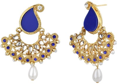 JEWELS GURU diva style Pearl Alloy Drops & Danglers