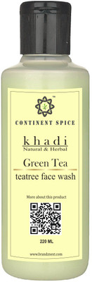 

Continent Spice KHADI NATURAL & HERBAL LUXURY GREEN TEA & TEA-TREE FACE WASH -CS682005 Face Wash(210 ml)
