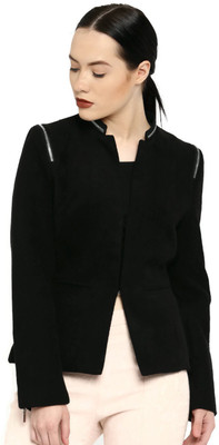 All About You Full Sleeve Solid Women Jacket at flipkart