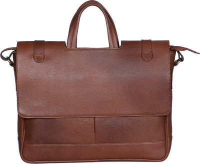 

R Stylist 13 inch Laptop Messenger Bag(Tan)