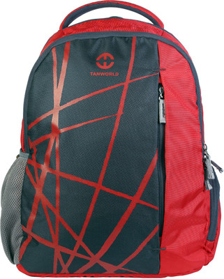 

TANWORLD 15 inch Expandable Laptop Backpack(Red, Black), Black;red