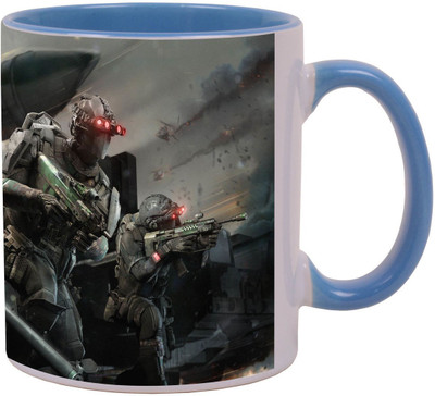 

Arkist ghost recon phantoms interactive smart tv video Blue Ceramic Mug(340 ml), Multicolor