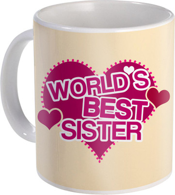 

SKY TRENDS Raksha Bandhan Gift For Sister Amazing Present For Sis ST-16 Ceramic Mug(330 ml), Multicolor