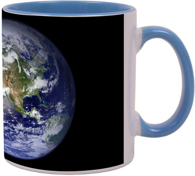 

Arkist the blue marble earth Blue Ceramic Mug(340 ml), Multicolor