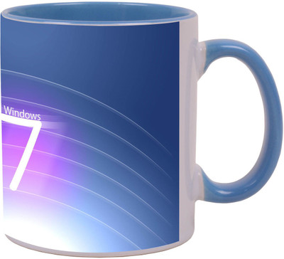 

Arkist hi tech windows 7 logo Blue Ceramic Mug(340 ml), Multicolor