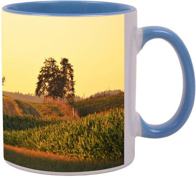 

Arkist summer day 7 Blue Ceramic Mug(340 ml), Multicolor