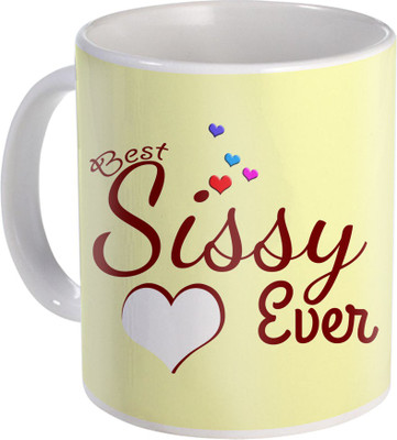 

SKY TRENDS Raksha Bandhan Gift For Sister Amazing Present For Sis ST-24 Ceramic Mug(330 ml), Multicolor