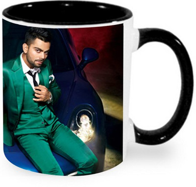 

Ashvah Virat Kohli 4 Ceramic Mug(340 ml), Black