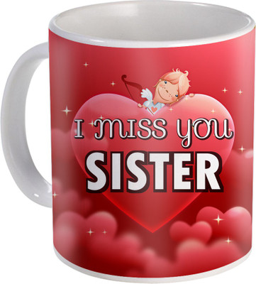 

SKY TRENDS Raksha Bandhan Gift For Sister Amazing Present For Sis ST-08 Ceramic Mug(330 ml), Multicolor
