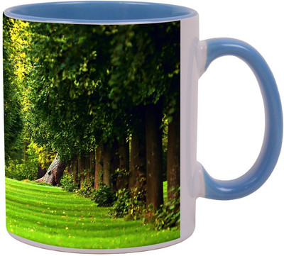 

Arkist tree path Blue Ceramic Mug(340 ml), Multicolor