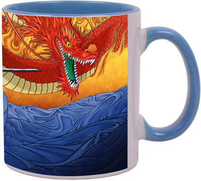 

Arkist one piece manga Blue Ceramic Mug(340 ml), Multicolor