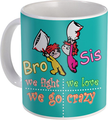 

SKY TRENDS Raksha Bandhan Gift For Sister Amazing Present For Sis ST-27 Ceramic Mug(330 ml), Multicolor