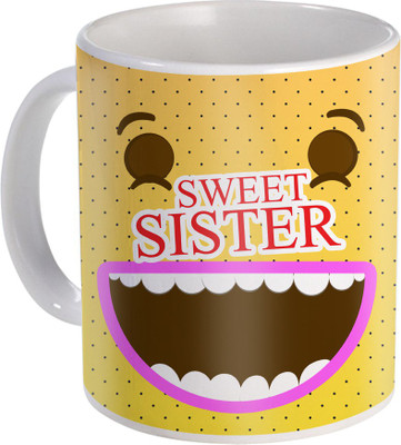 

SKY TRENDS Raksha Bandhan Gift For Sister Amazing Present For Sis ST-49 Ceramic Mug(330 ml), Multicolor