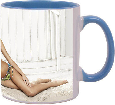 

Arkist swimsuit Blue Ceramic Mug(340 ml), Multicolor